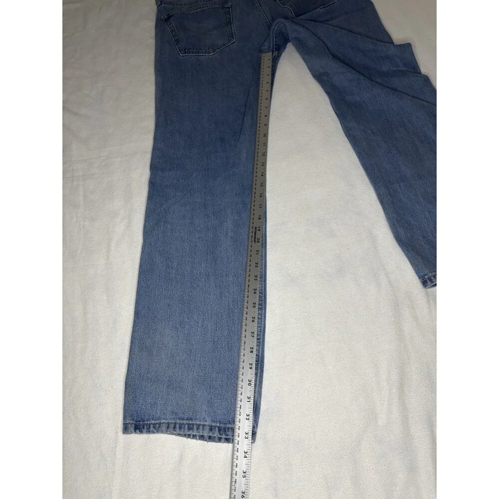 Levi's 505 Regular Fit Jeans‎ Mens 38x34 Blue Excellent Straight Leg Denim